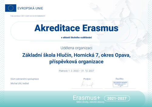 Akreditace Erasmus